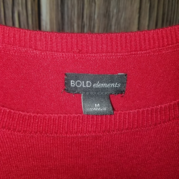 SUPER soft Red Sweater Tunic Size M - Picture 3 of 4